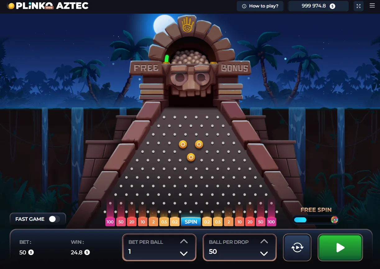 Plinko Aztec 1000
