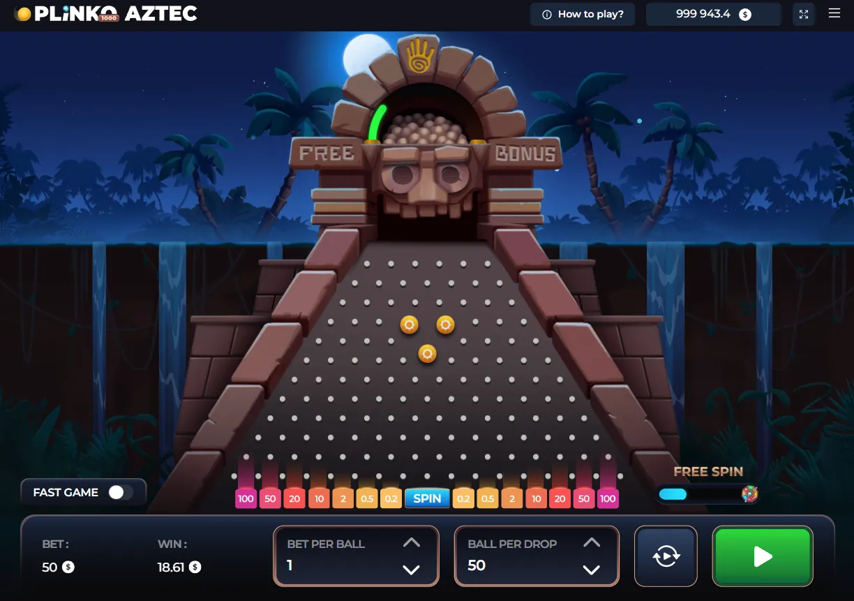 Plinko Aztec 1000 demo